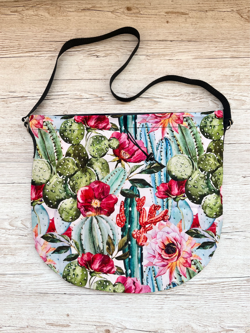 Scooter helmet bag Waterproof Cactus and flowers